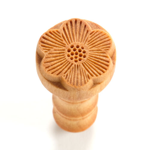 MKM Flower Design 2.5cm wood stamp